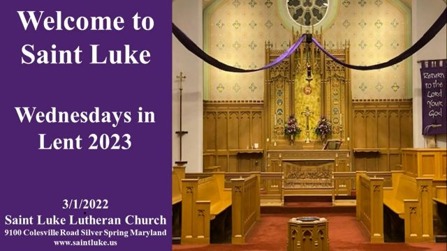 Wednesdays in Lent 2023- 3.1.23