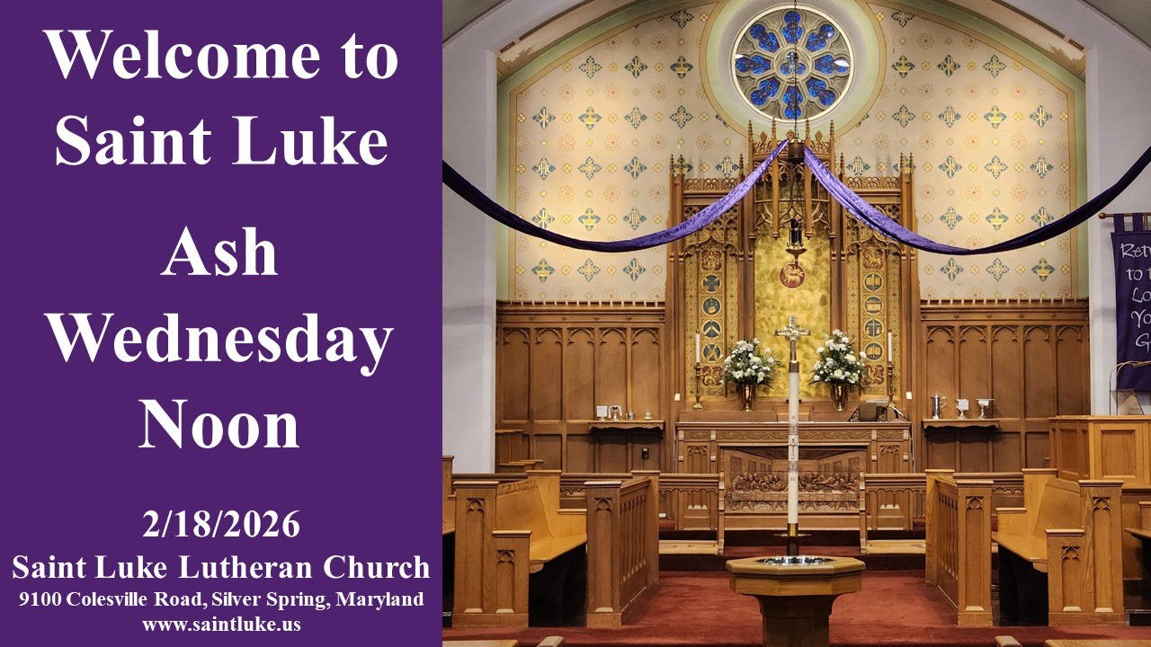 Ash Wednesday Noon