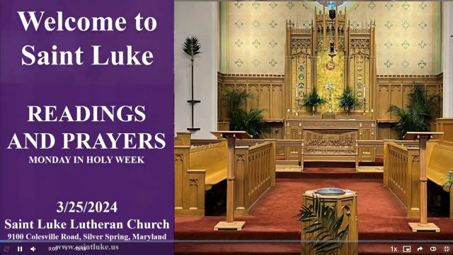 Holy Week - Monday Noon Prayers - 3.25.24
