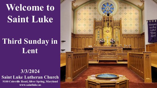 Third Sunday of Lent - 3.3.24 | 11:15