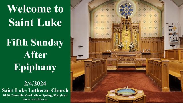 Fifth Sunday after Epiphany - 2.4.24 | 11:15