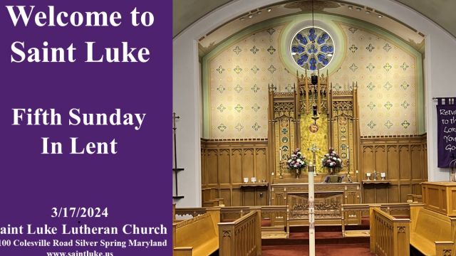 Fifth Sunday in Lent - 3.17.24 | 8:45