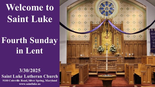Saint Luke Worship - Fourth Sunday in Lent - 03.30.25 |8:45