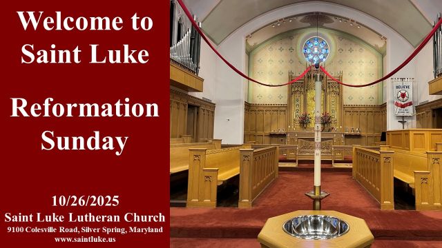 Saint Luke Worship -Reformation Sunday -10-26-25|10:00