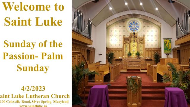 Sunday of the Passion- Palm Sunday- 4.2.23 | 11:15