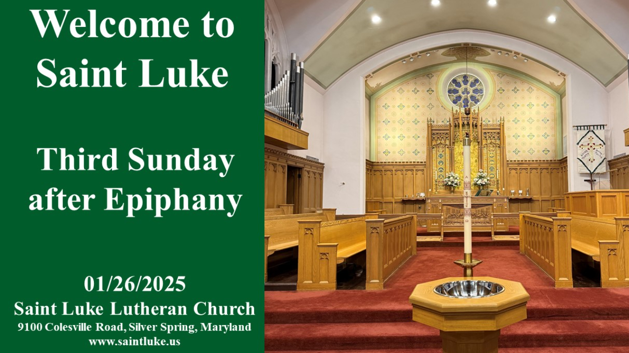 Third Sunday after Epiphany - 01.26.25 | 8:45