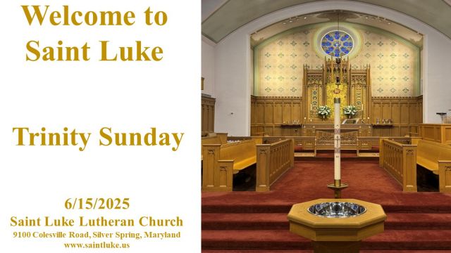 Saint Luke Worship - Trinity Sunday - 6.15.25 - 10:00