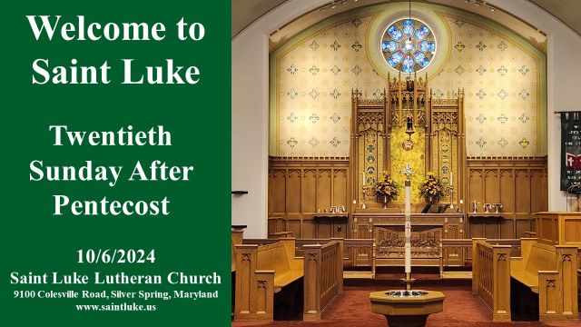 Twentieth Sunday after Pentecost - 10.06.24 | 11:15