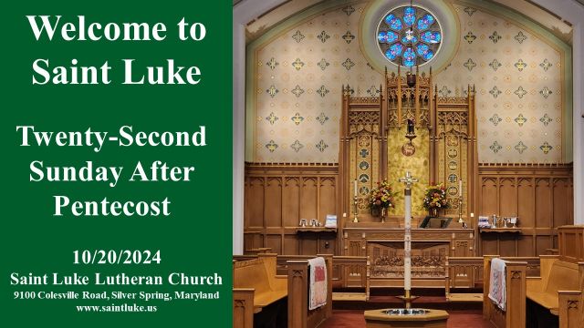 Twenty-Second Sunday after Pentecost - 10.20.24 | 11:15