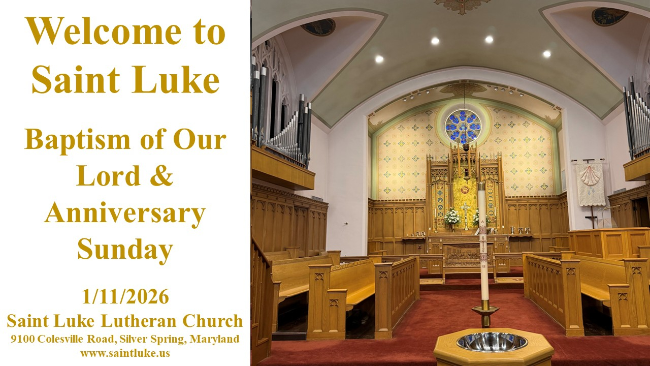 Baptism Of Our Lord & Anniversary Sunday-1-11-26 | 8:45
