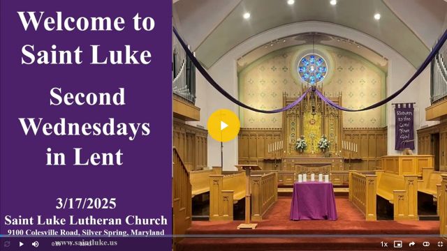 Second Wednesday in Lent - 3.19.25