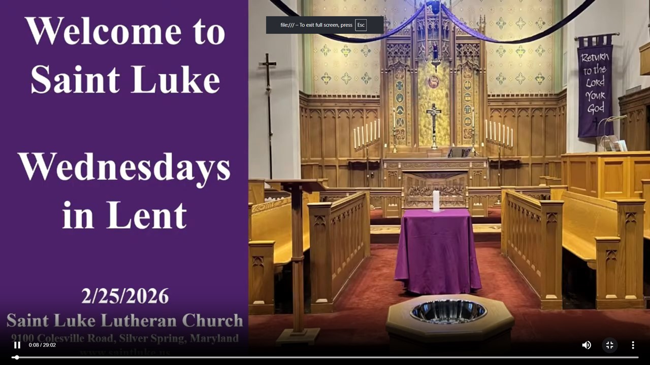 Wednesdays in Lent 2.25.2026