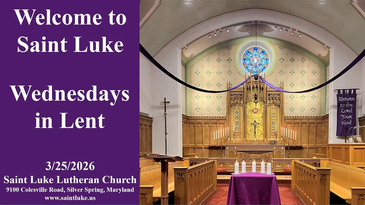 Wednesdays in Lent 3.25.2026