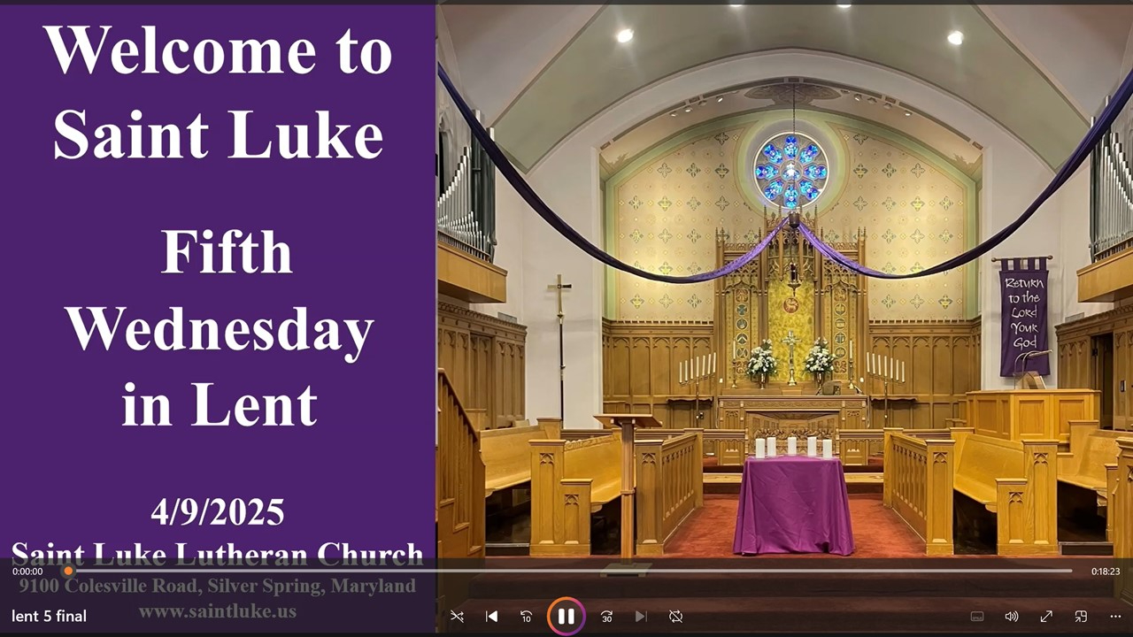Fifth Wednesday in Lent - 04.09.25